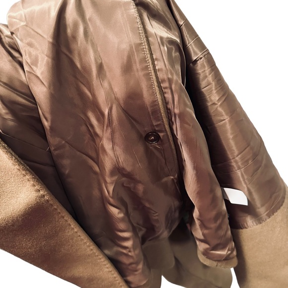 NWT QUINCE Italian Wool Overcoat Double-Breasted Dark Camel Tan Men’s Small - Picture 8 of 16